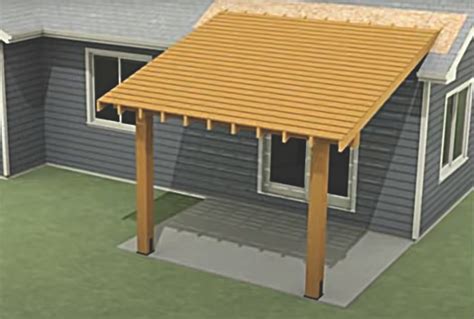 how to attach metal patio cover to house|tying patio into existing roof.